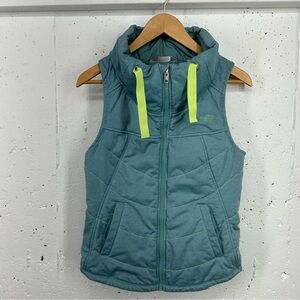 The North Face Women’s Size XS Bermuda Blue / Green Pseudio Vest.